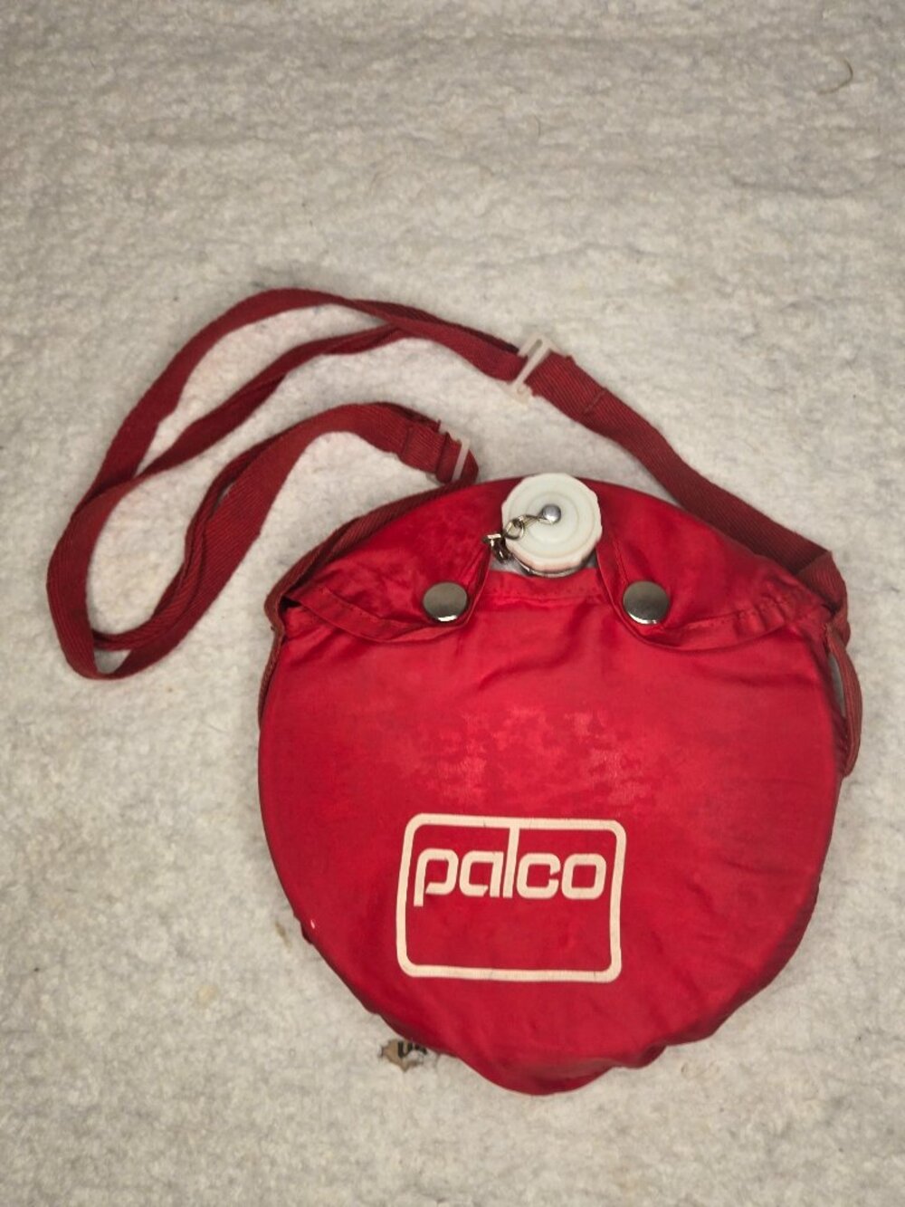 VTG Palco Aluminum Canteen w/ Red Nylon Cover 2 Quart Camping Hiking Backpacking